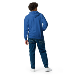 unisex full zip hooded sweatshirt