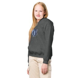 youth heavy blend hoodie dark heather left front 68f07c44f0cbb