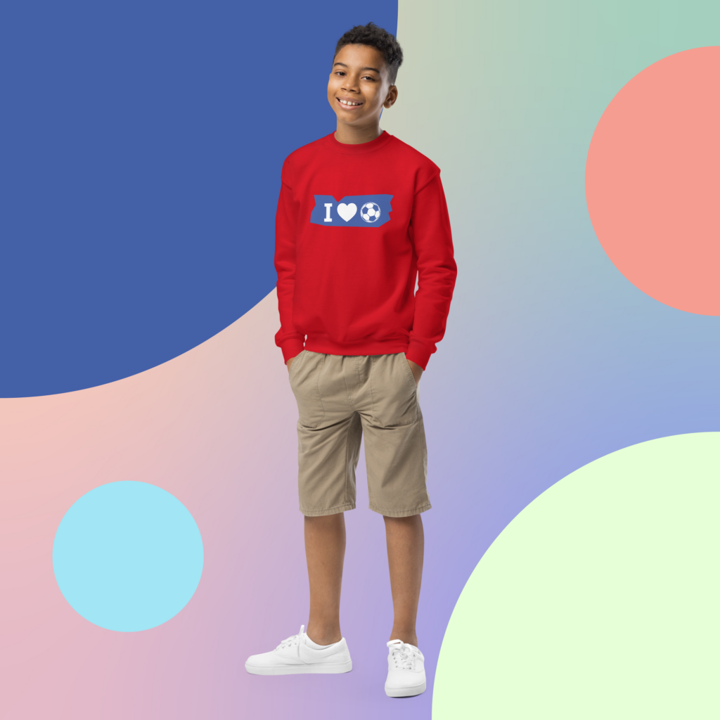 youth crew neck sweatshirt red front 69a39c2cebae8